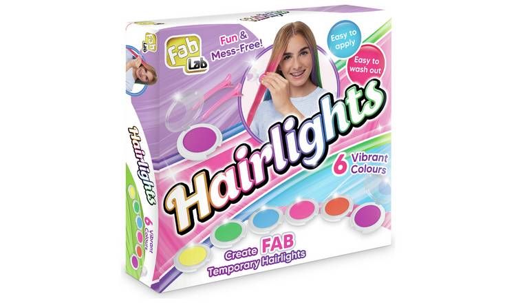 FabLab Hairlights Kids Colour Hair Chalks Kit