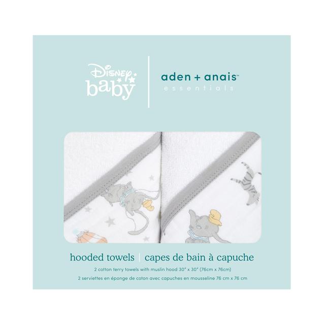 Aden + Anais Hooded Towel Dumbo   2 per pack GOODS M&S   