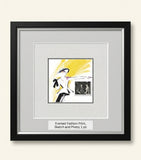 Leipzig Galleries Christian Dior signed calling card framed display 86x86cm, UK version