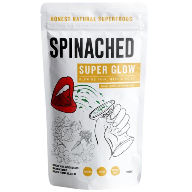 Spinached Organic Super Glow Skin Hair & Nails Superfood Supplement Powder   200g GOODS M&S   