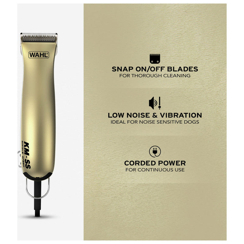 Wahl KM-SS corded dog clipper kit, imported from the UK