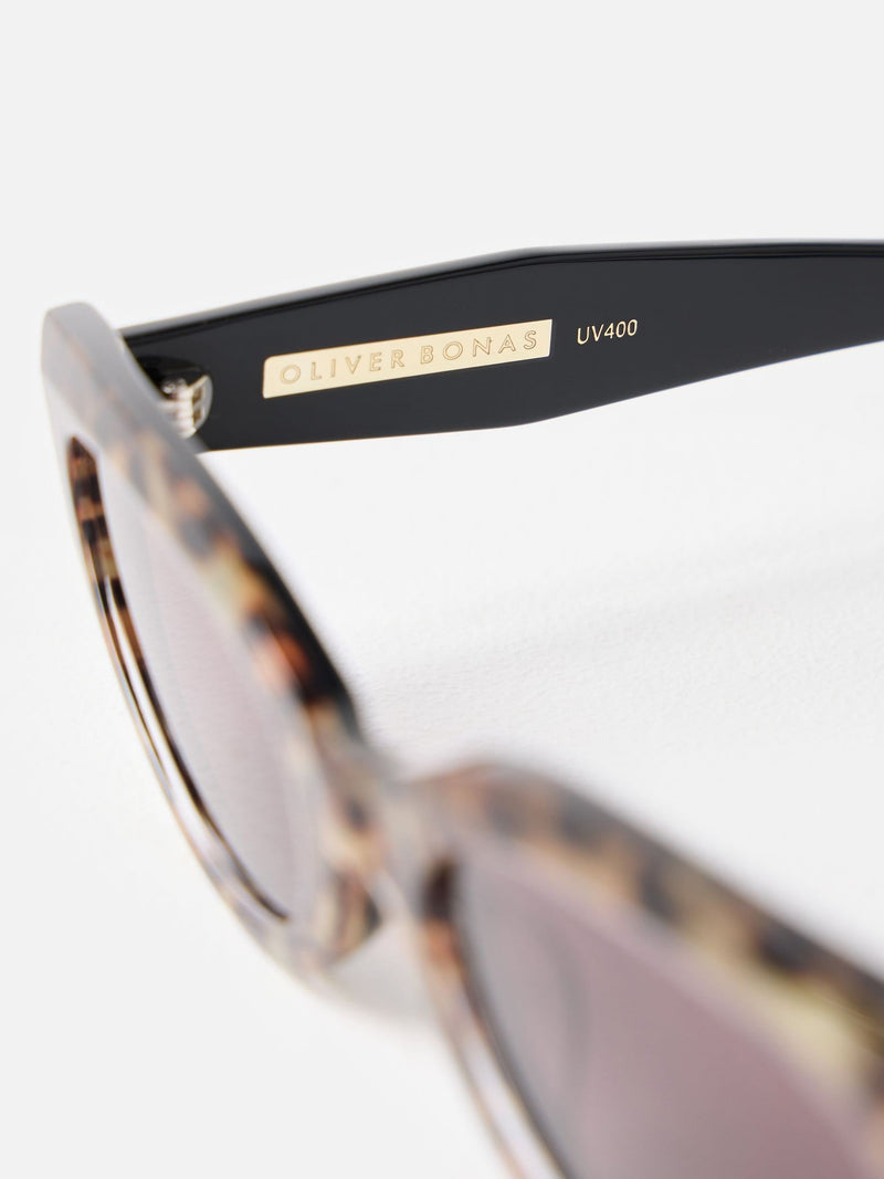 Oliver Bonas animal print cat eye sunglasses, UK version