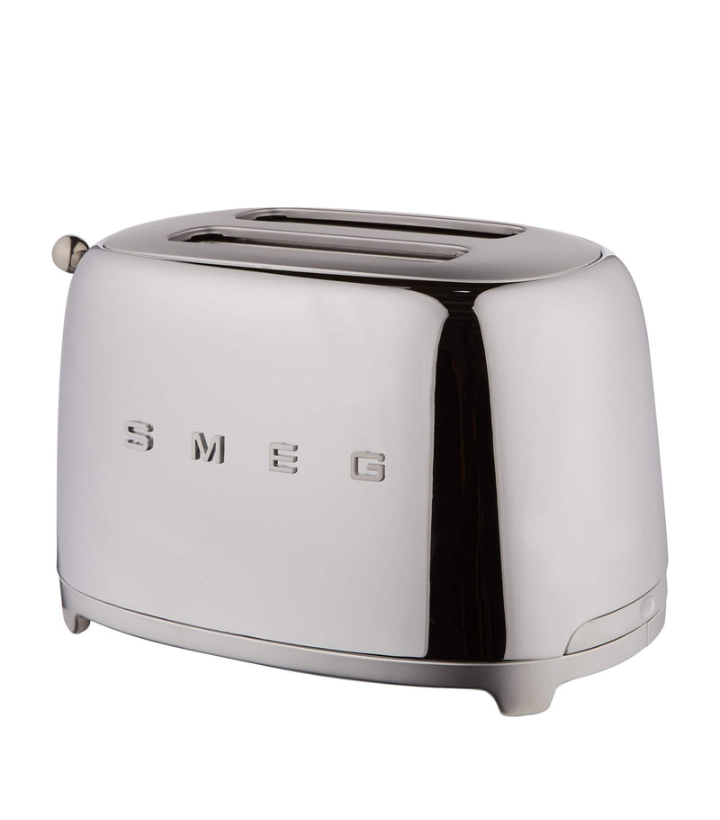 Smeg 2-slice toaster appliance with extra wide slots and crumb tray (British brand)