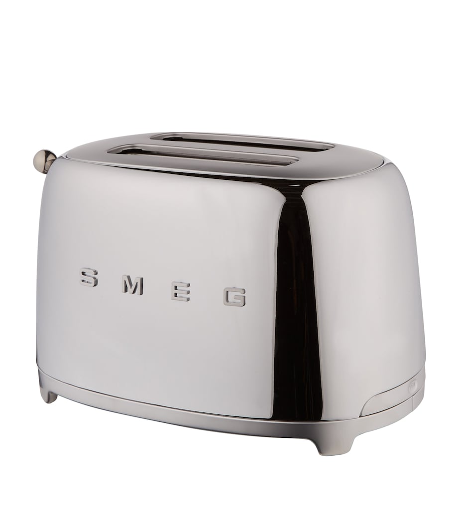 Smeg 2-slice toaster appliance with extra wide slots and crumb tray (British brand)