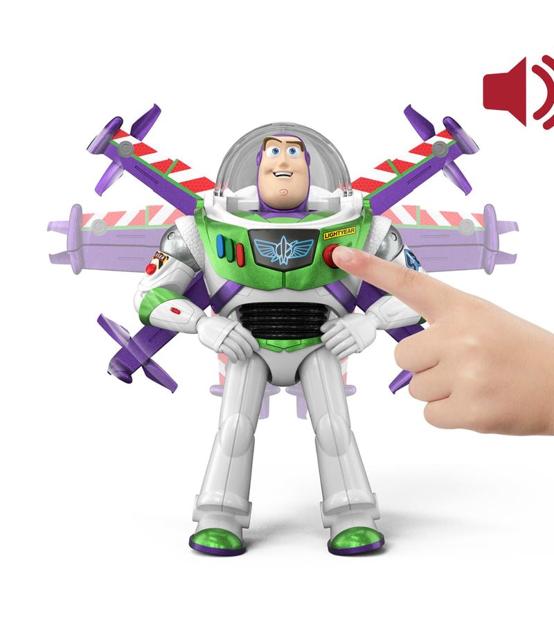 Disney Buzz Lightyear action figure Flight Mode Hi-Tech Edition 12-inch - British product