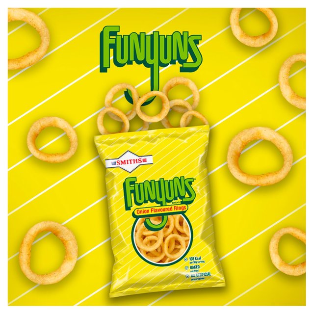 Smiths Funyuns Sharing Onion Rings Sharing Bag Snacks   125g GOODS M&S   