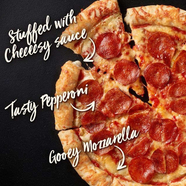 Chicago Town Takeaway Cheesy Stuffed Crust Pepperoni Large Pizza   640g GOODS M&S   