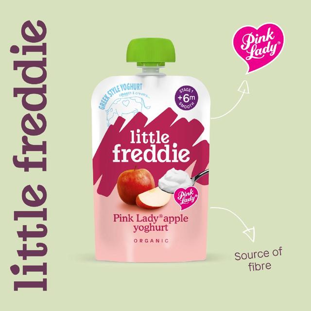 Little Freddie Pink Lady Greek Yoghurt Organic Pouch 6 mths+    100g