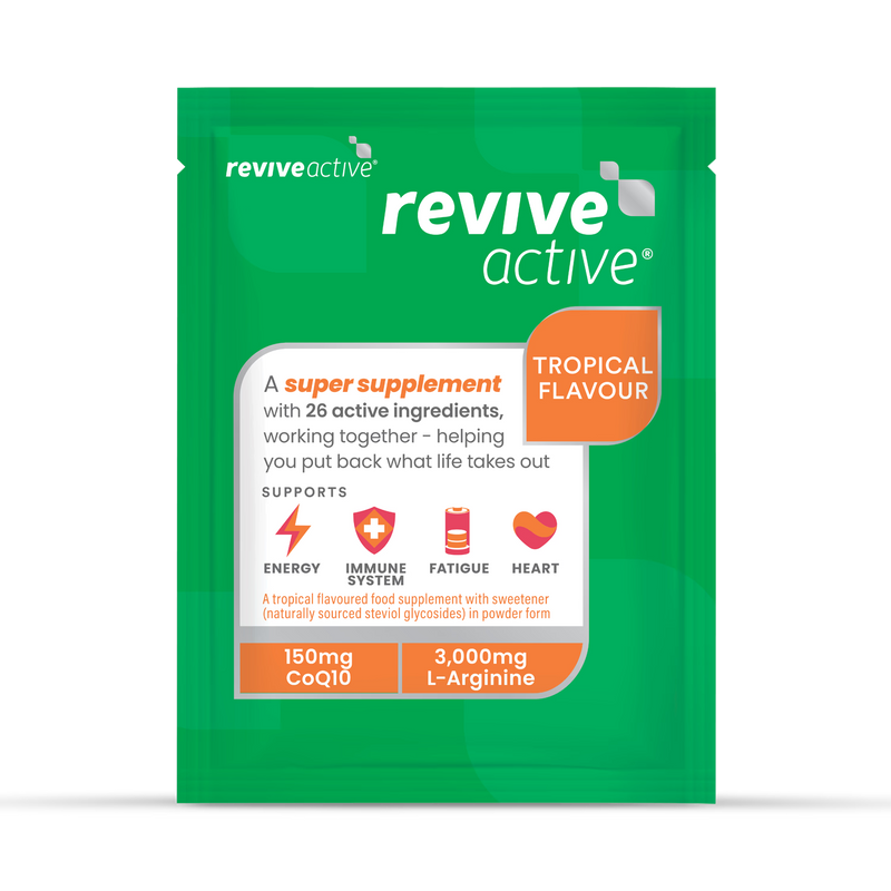 Revive Active super supplement Tropical 30 sachets, imported from the UK