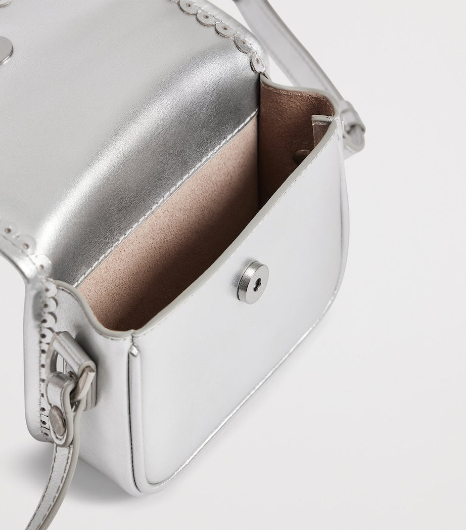 Bonpoint metallic leather Lani shoulder bag H10.5xW13cm - British product