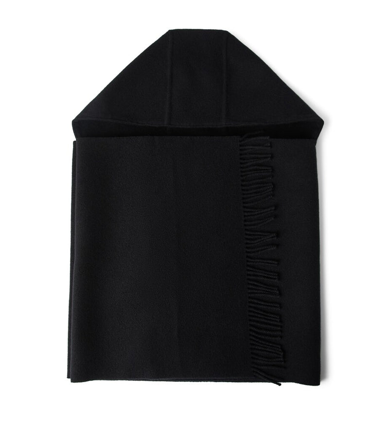 Brunello Cucinelli wool cashmere hood-detail scarf, UK version