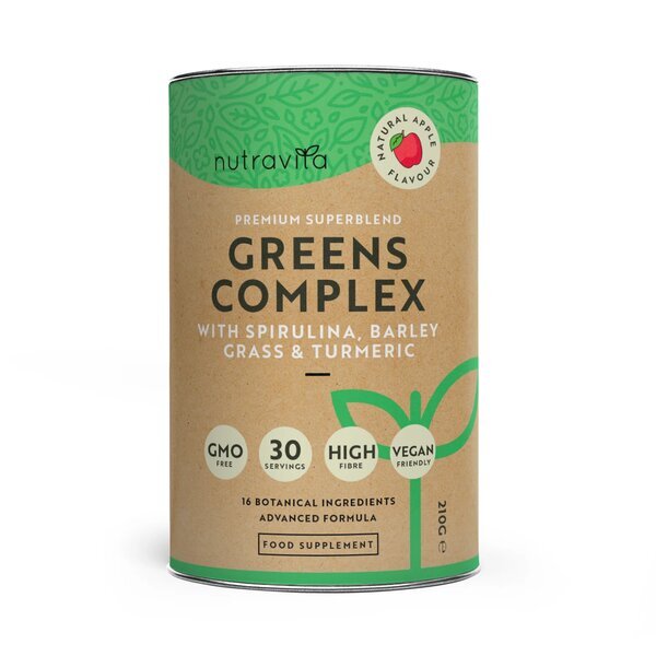 Nutravita Super Greens Powder Complex *Natural Apple Flavour GOODS Superdrug   