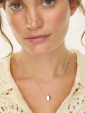 Oliver Bonas silver tone pebble pendant necklace (British brand)