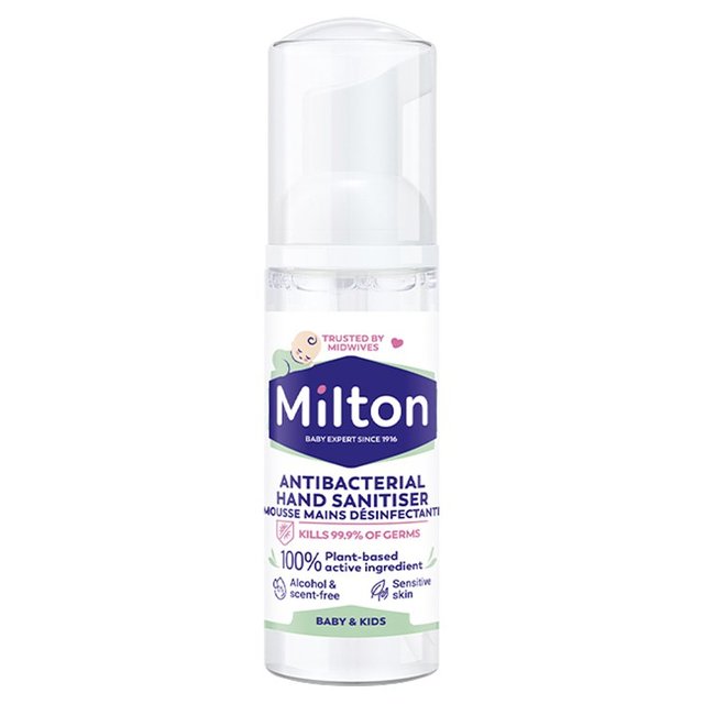 Milton Antibacterial Hand Sanitiser Foam   50ml