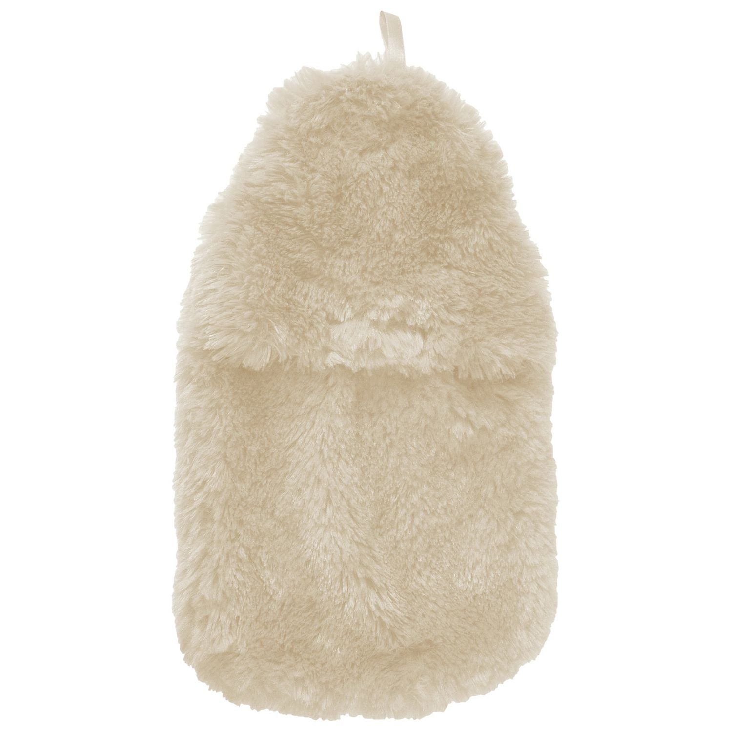 Hot water bottle and fur cover cream, imported from the UK