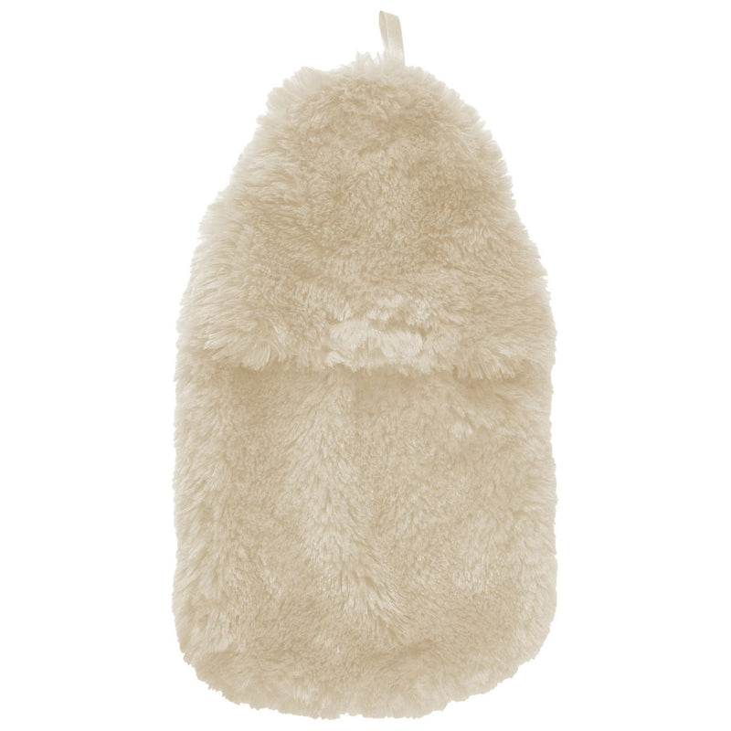 Hot water bottle and fur cover cream, imported from the UK