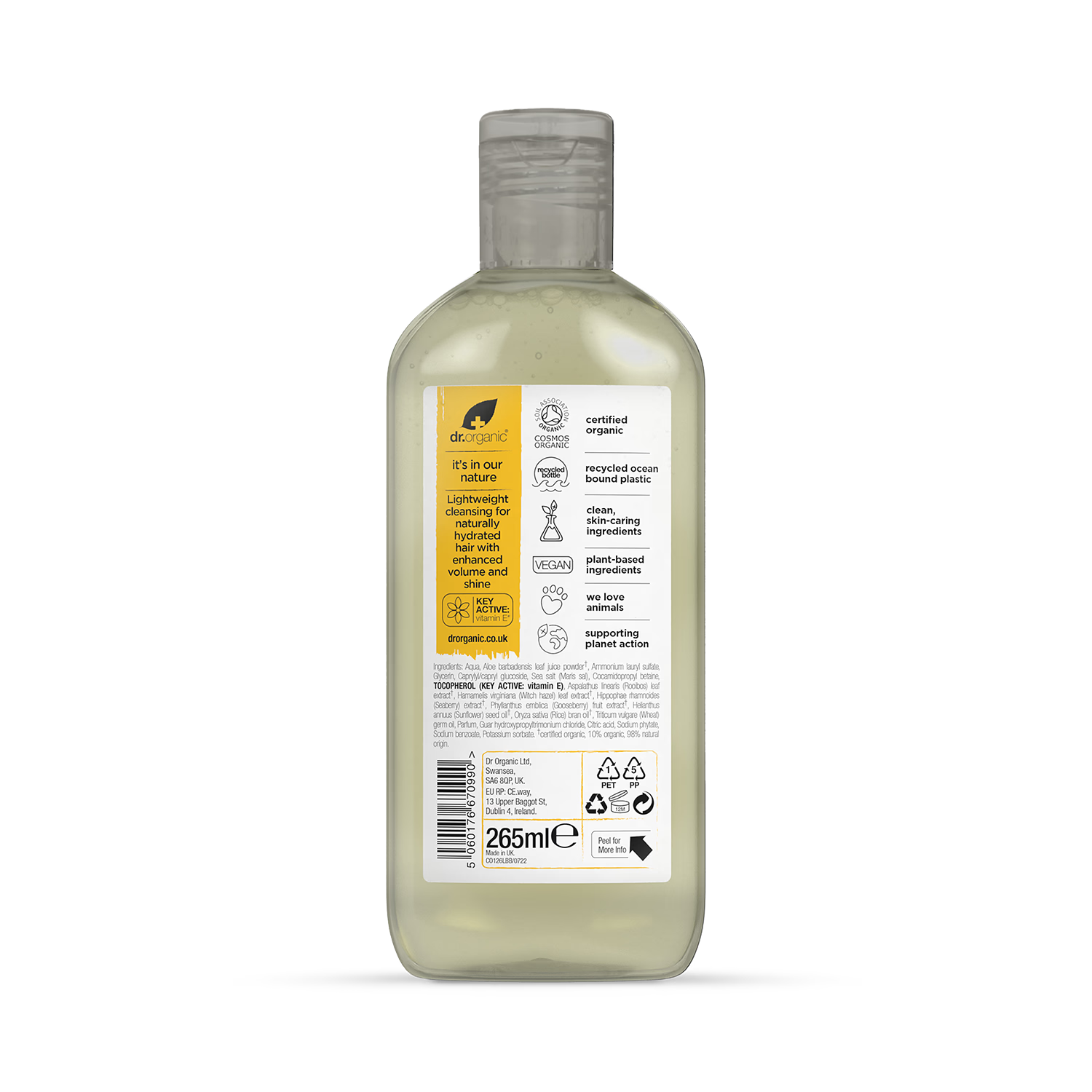 Dr Organic Vitamin E Shampoo 265ml - British product