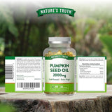Nature's Truth pumpkin seed oil 2000mg 60 count - British product