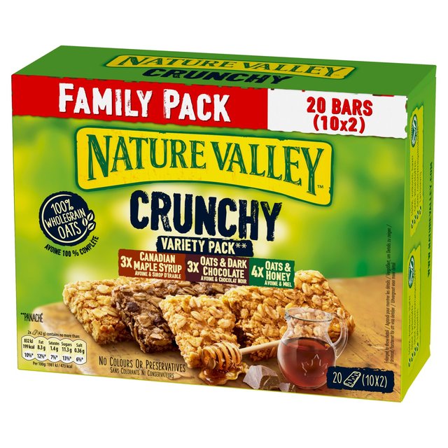 Nature Valley Crunchy Variety Pack Cereal Bars Family Size   10 x 42g Cereals M&S   