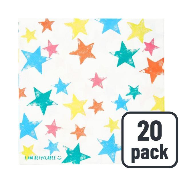 Recyclable Star Napkins   20 per pack