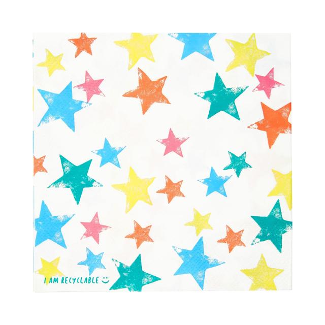 Recyclable Star Napkins   20 per pack