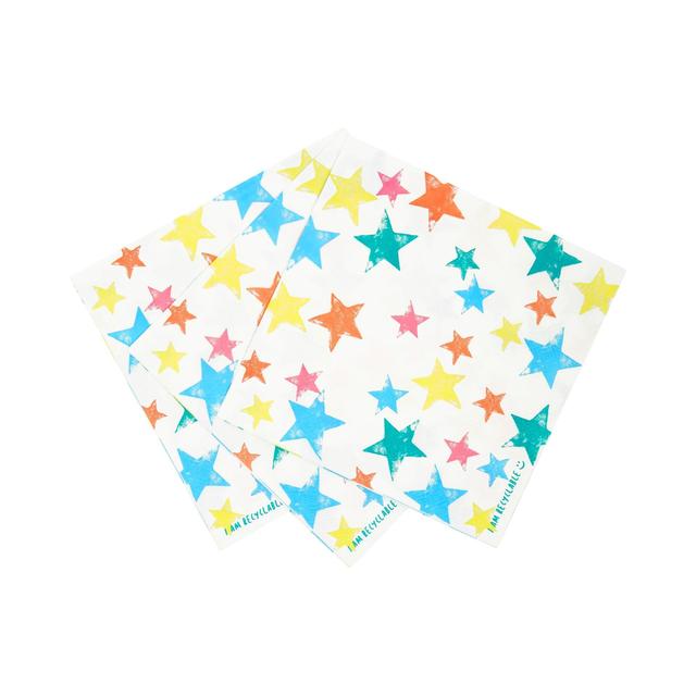 Recyclable Star Napkins   20 per pack GOODS M&S   