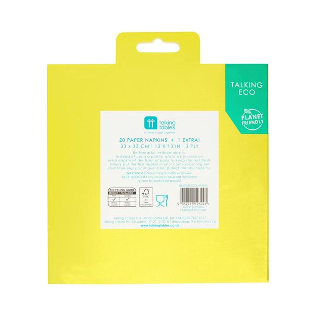 Recyclable Star Napkins   20 per pack GOODS M&S   