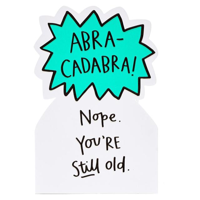 Abracadabra Still Old Birthday Card GOODS M&S   