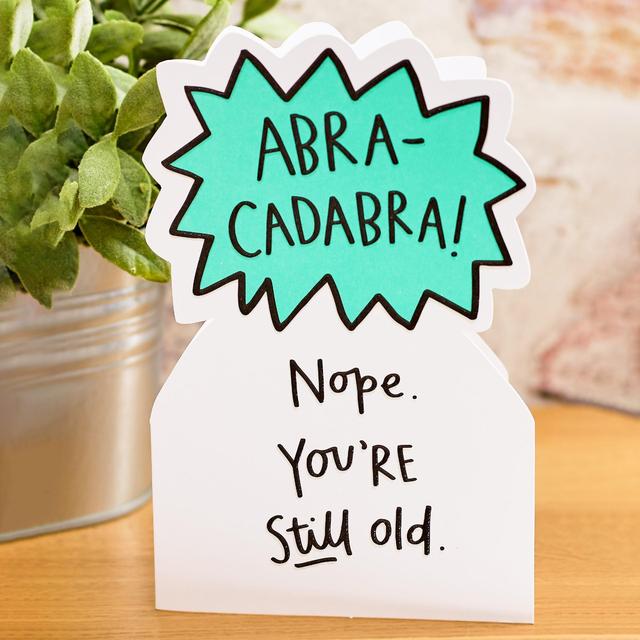 Abracadabra Still Old Birthday Card GOODS M&S   