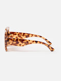 Oliver Bonas brown tort oversized square sunglasses, imported from the UK