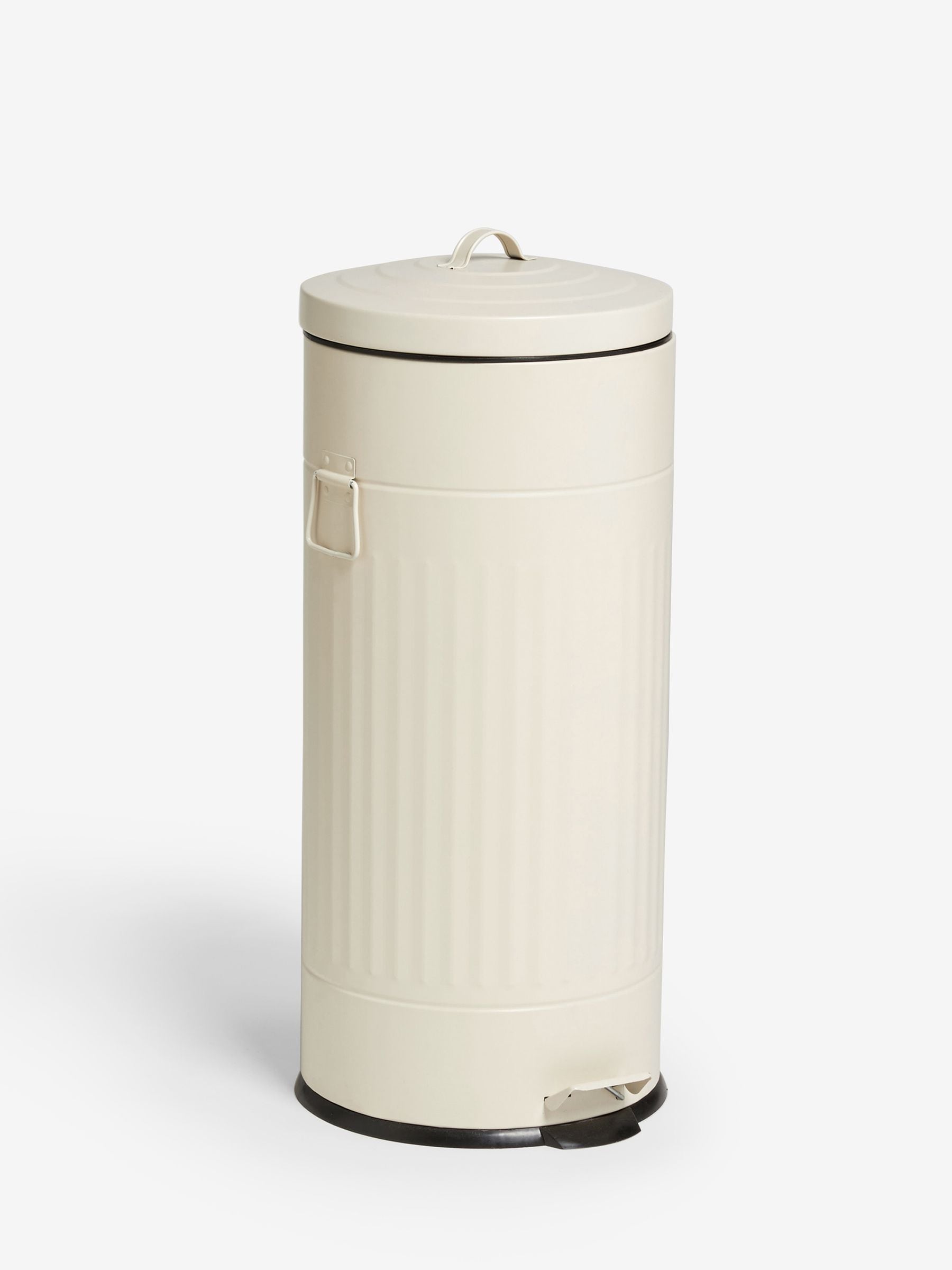 Sage green 30L vintage ribbed soft close pedal bin (British brand)