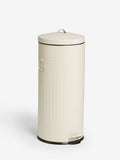 Sage green 30L vintage ribbed soft close pedal bin (British brand)