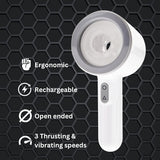 REV thrusting vibrating male masturbator, imported from the UK