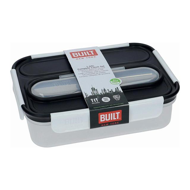 Built Professional Lunch Box With Stainless Steel Cutlery 1.05L GOODS M&S   