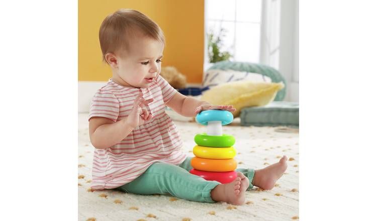 Fisher-Price Baby Stacking Toy Rock-a-Stack Rings GOODS Argos