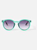 Oliver Bonas green preppy sunglasses, imported from the UK