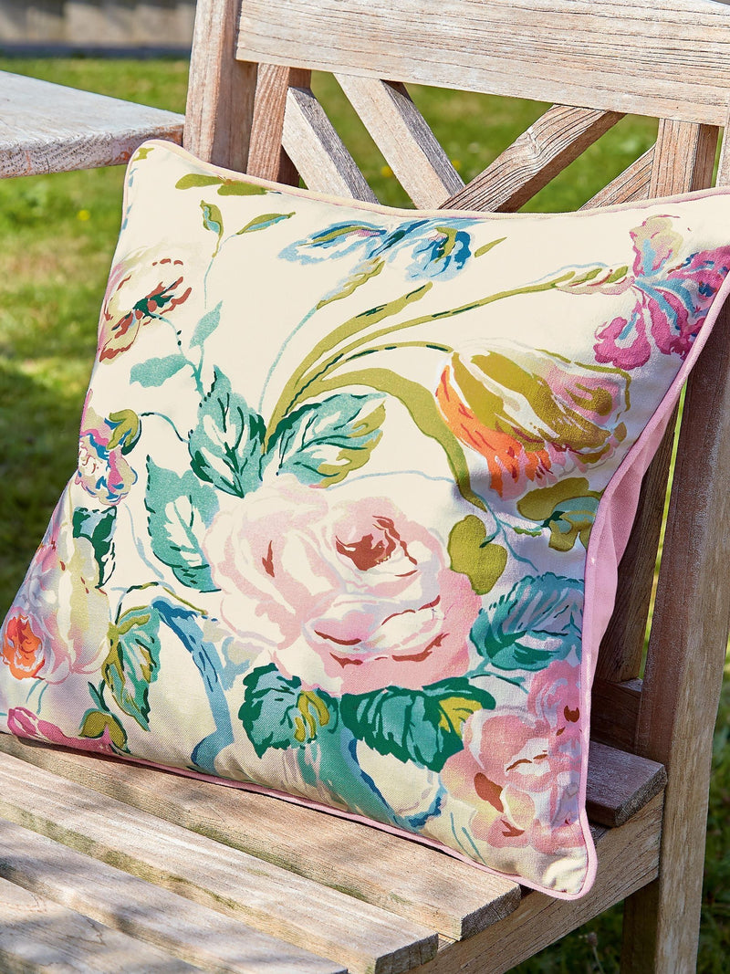 Land & Shore multi bloom outdoor cushion 45x45cm, UK version