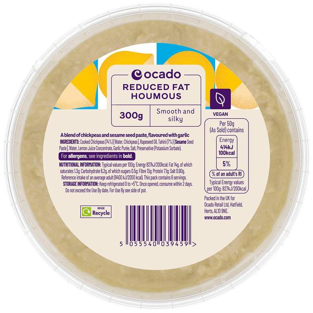 Ocado Reduced Fat Houmous   300g GOODS M&S   