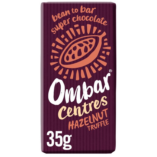 Ombar Centres Hazelnut Truffle Organic Vegan Fair Trade Chocolate   35g