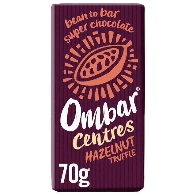 Ombar Centres Hazelnut Truffle Organic Vegan Fair Trade Chocolate   70g