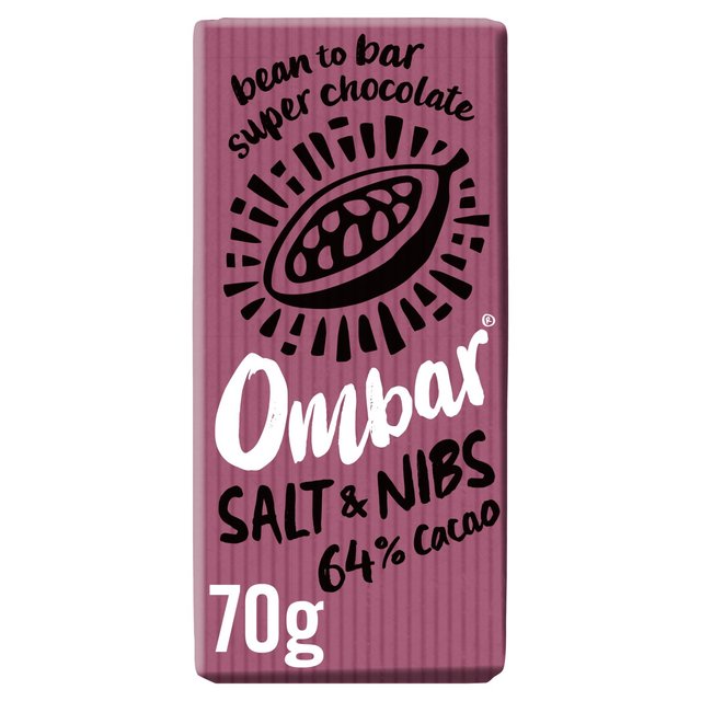 Ombar Salt & Nibs Organic Vegan Fair Trade Chocolate   70g