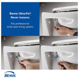 Bemis Ultra-Fix white toilet seat (British brand)