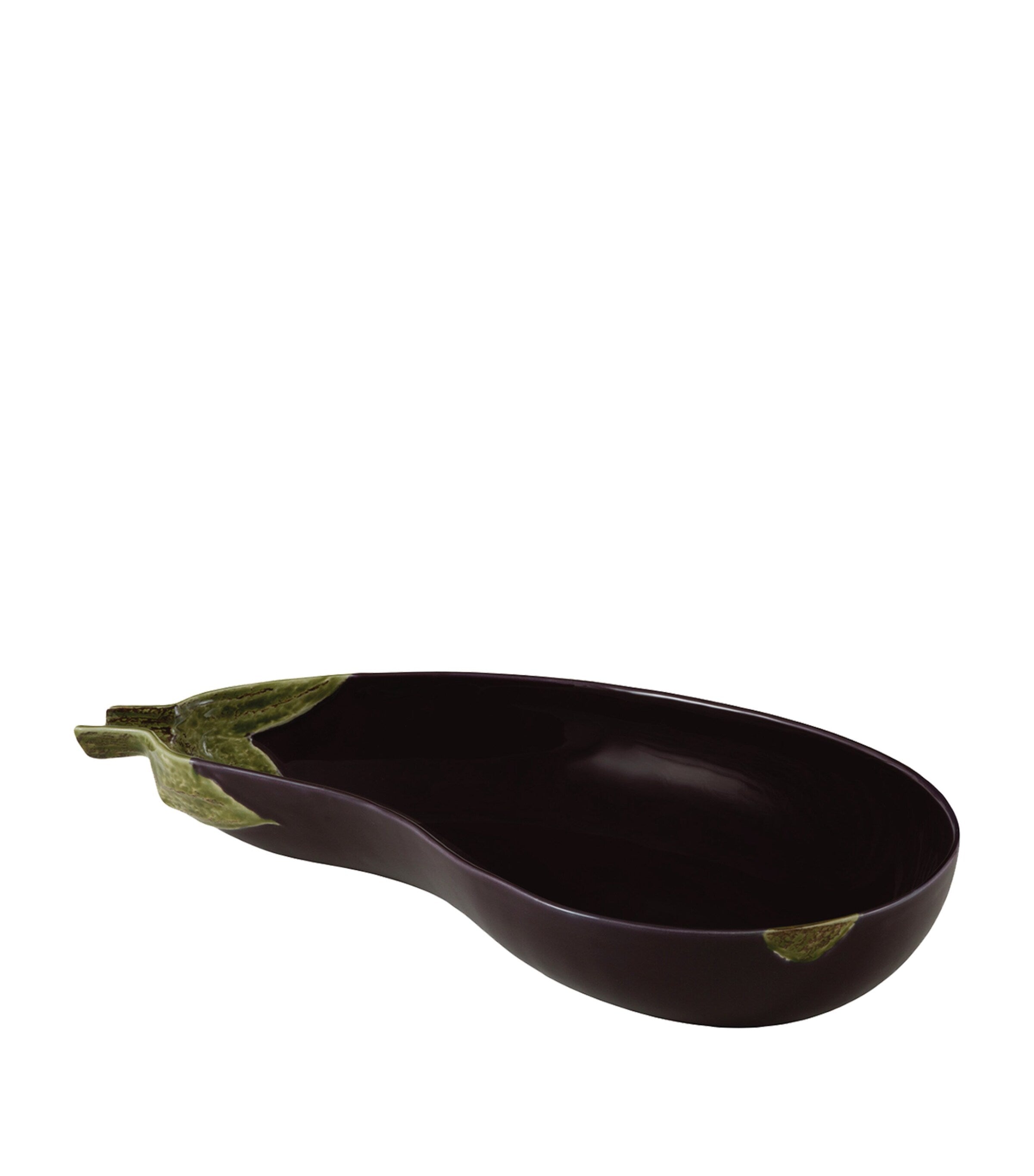 Bordallo Pinheiro Aubergine salad bowl 39cm - British product