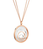 Chopard mixed gold diamond Happy Spirit pendant (British brand)