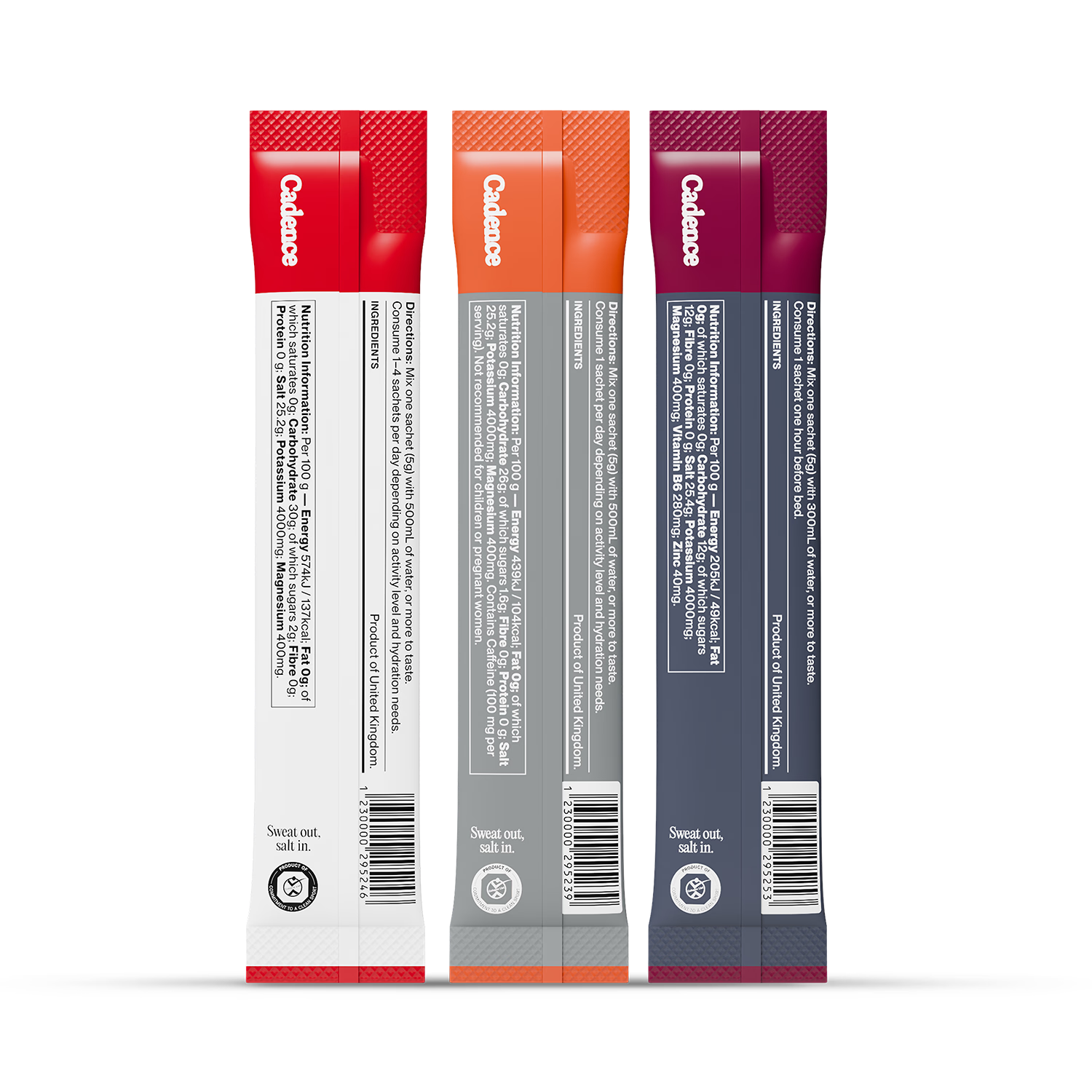 Cadence The Stack variety pack 30 sachets, UK version