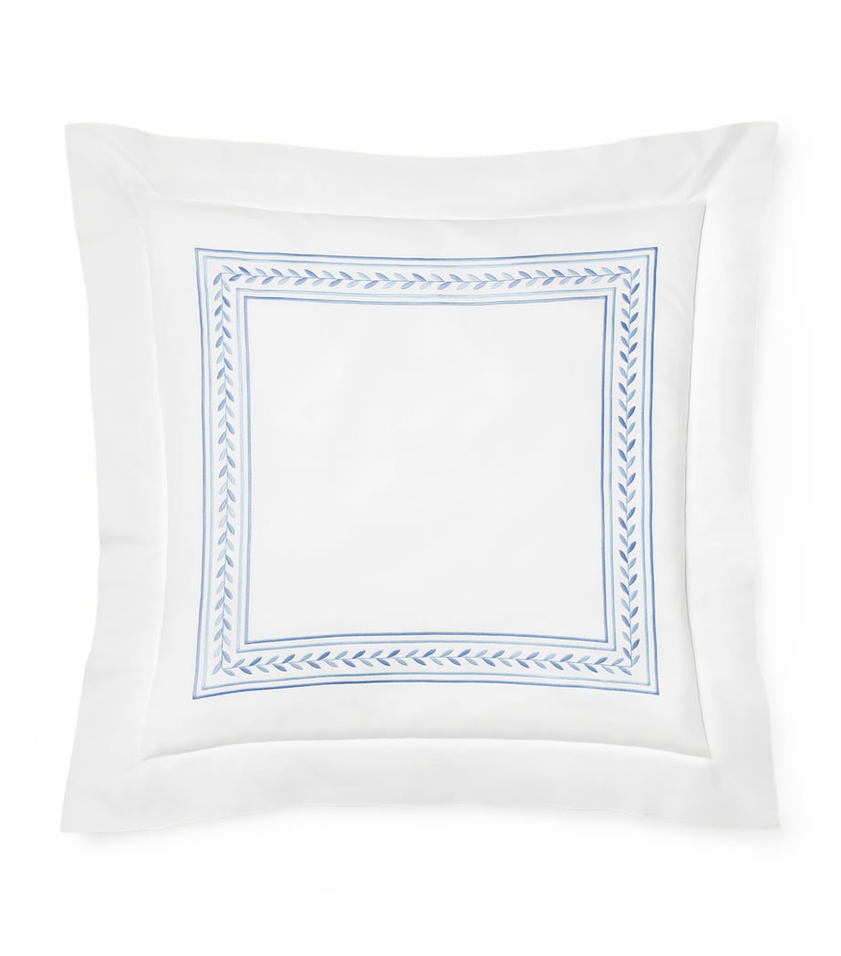 Pratesi silk-cotton Impero square pillowcase 65cm, imported from the UK
