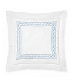 Pratesi silk-cotton Impero square pillowcase 65cm, imported from the UK