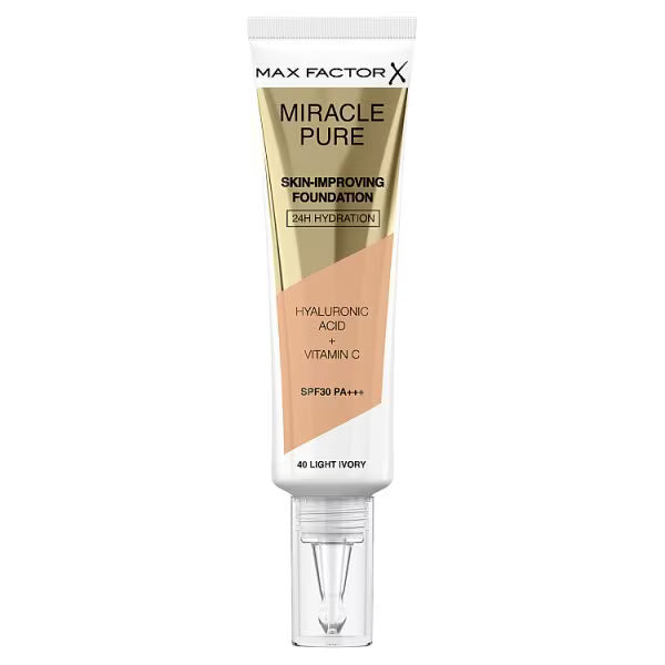 Max Factor Foundation 40 Light Ivory imported from the UK