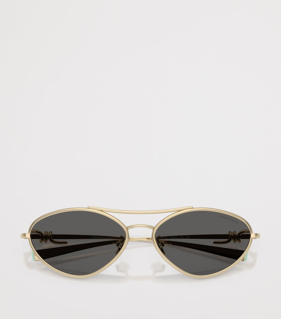 Tiffany & Co. metal irregular sunglasses TF3117 - British product