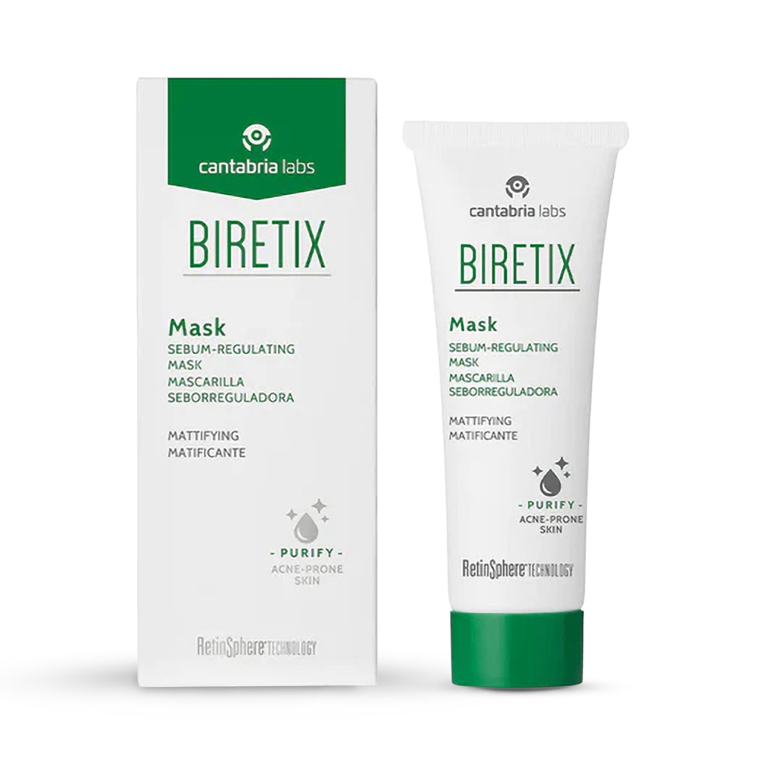 Biretix purifying clay mask 25ml for oily skin (British brand)